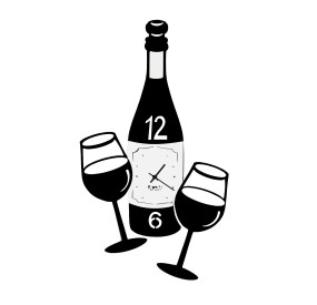 WINE CINCIN WALL CLOCK ARTI E MESTIERI