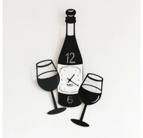 WINE CINCIN WALL CLOCK ARTI E MESTIERI