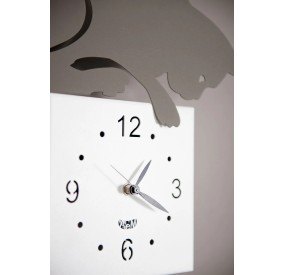 HUNTER CAT WALL CLOCK ARTI E MESTIERI