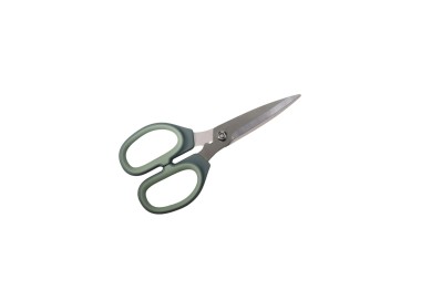 MULTIPURPOSE KITCHEN SCISSORS STAINLESS STEEL GREEN HANDLE