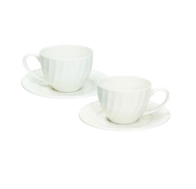 SET OF 2 BRANDANI CANETE' PORCELAIN COFFEE CUP