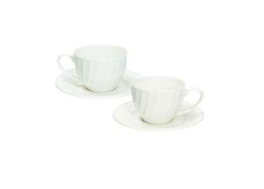SET OF 2 BRANDANI CANETE' PORCELAIN COFFEE CUP