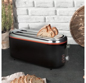 BRANDANI STAINLESS STEEL LONG SLICE ELECTRIC TOASTER