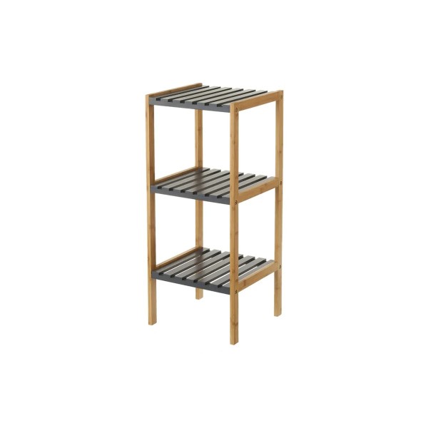 SCAFFALATURA ANGOLIERA 3 RIPIANI LEGNO E BAMBU' H.80cm SCAFFALATURA ANGOLIERA 3 RIPIANI LEGNO E BAMBU' H.80cm