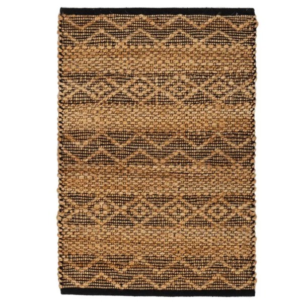 RECTANGULAR COTTON AND NATURAL JUTE RUG 60x90cm RECTANGULAR COTTON AND NATURAL JUTE RUG 60x90cm
