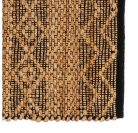 RECTANGULAR COTTON AND NATURAL JUTE RUG 120x180cm RECTANGULAR COTTON AND NATURAL JUTE RUG 120x180cm