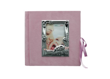 PHOTO ALBUM BIRTH BABY FIRST MONTHS PINK 22 PICTURE