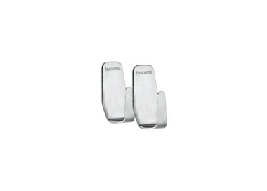 TESCOMA 2-PIECE STEEL ADHESIVE HOOK SET