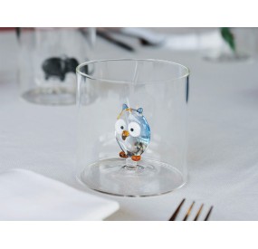 BOROSILICATE GLASS GLASS WITH INTERNAL SUBJECT - OWL