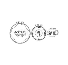 SET DA TAVOLA PER BAMBINI 3PZ
