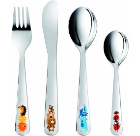 TESCOMA STAINLESS STEEL CHILDREN'S CUTLERY SET WITH ANIMALS