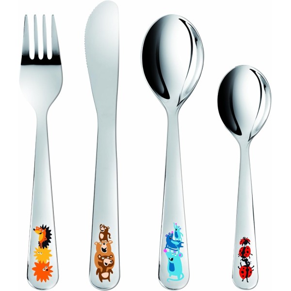 TESCOMA STAINLESS STEEL CHILDREN'S CUTLERY SET WITH ANIMALS