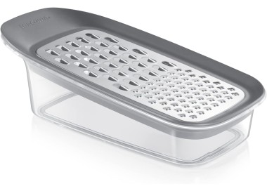 TESCOMA GRATER WITH INTEGRATED CONTAINER