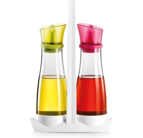 TESCOMA SEASONING OIL + VINEGAR HOLDER SET