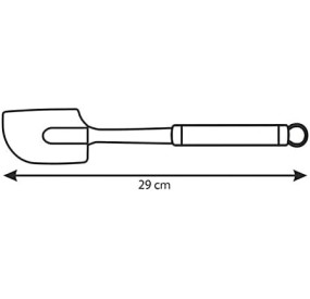 TESCOMA STAINLESS STEEL SILICONE SPATULA