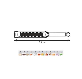 TESCOMA STAINLESS STEEL GRATER WITH SMALL HOLES