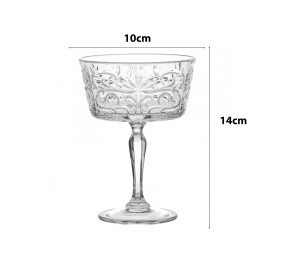 BICCHIERE CALICE COPPA VETRO ROYAL CRYSTAL BRANDANI