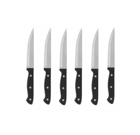 BRANDANI STAINLESS STEEL MEAT KNIVES SET OF 6 PCS