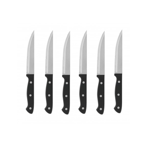 BRANDANI STAINLESS STEEL MEAT KNIVES SET OF 6 PCS