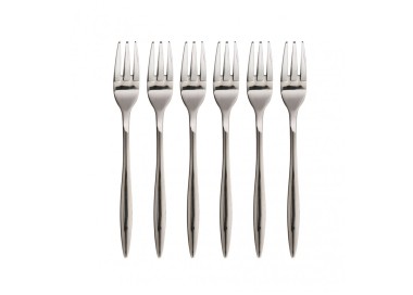 SET 6PC STRETCH SWEET FORKS STAINLESS STEEL BRANDANI