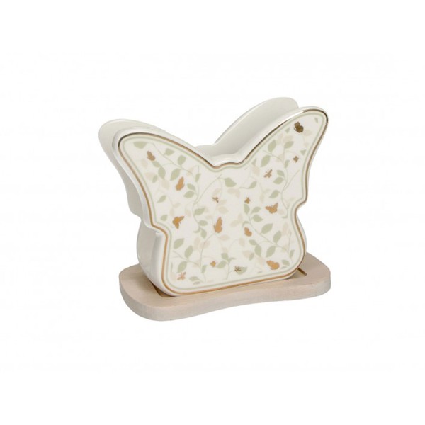 BUTTERFLY GOLDEN WINGS NAPKIN HOLDER BRANDANI