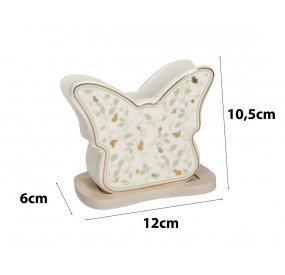 BUTTERFLY GOLDEN WINGS NAPKIN HOLDER BRANDANI