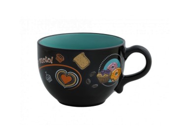 JUMBO MUG HAPPINESS BRANDANI STONEWARE