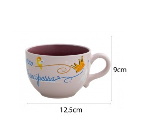 JUMBO MUG PRINCESS STONEWARE BRANDANI