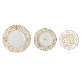 SET PIATTI DA TAVOLA 18PZ EXCALIBUR NEW BON CHINA BRANDANI