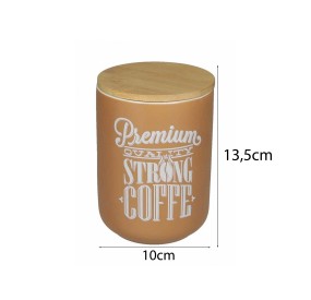 BARATTOLO CAFFE' NEW BONE CHINA TAPPO BAMBU BRANDANI