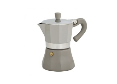 EXPRESS TASTE COFFEE POT 3 CUPS ALUMINUM TORTORA BRANDANI