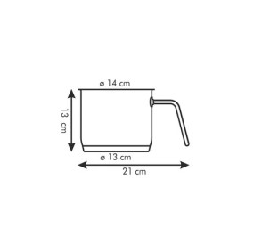 TESCOMA STAINLESS STEEL MILK POT BOILER