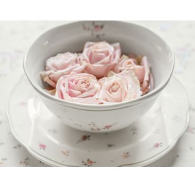 SET 2PCS PINK GRANNY BOWLS IN PORCELAIN BRANDANI