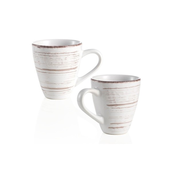 SET 2PCS WHITE SERENDIPITY CUPS BRANDANI