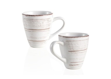 SET 2PCS WHITE SERENDIPITY CUPS BRANDANI