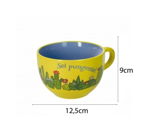 JUMBO MUG CACTUS STONEWARE BRANDANI