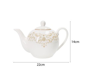 EXCALIBUR PORCELAIN TEAPOT NEW BONE CHINA BRANDANI