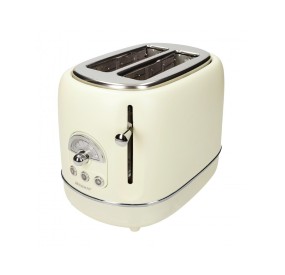 TOSTAPANE ELETTRICO VINTAGE CREMA ACCIAIO INOX BRANDANI