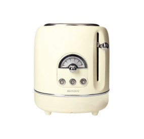 VINTAGE ELECTRIC TOASTER CREAM STAINLESS STEEL BRANDANI