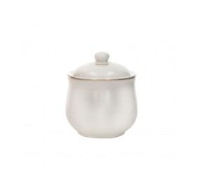 BRANDANI PORCELAIN PUNTO ORO SUGAR BOWL