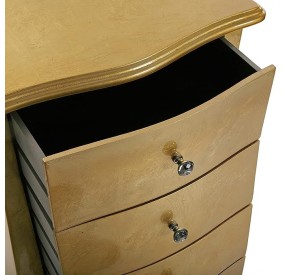 CAGLIARI CHEST OF 5 DRAWERS GOLD 48x36CM H100CM VERSA