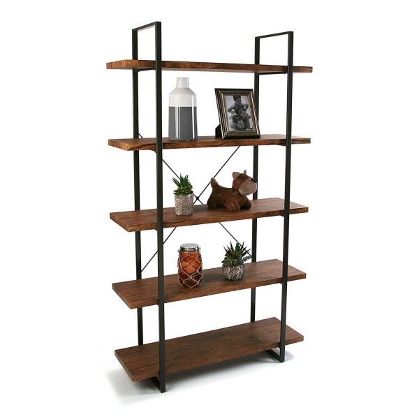 VERSA BROWN MOBILE WOODEN OBJECT SHELF 100x33 H179