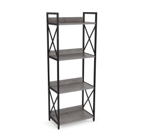 METAL OBJECT SHELF 4 SHELVES 51x30 H138 VERSA