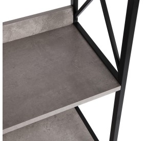 METAL OBJECT SHELF 4 SHELVES 51x30 H138 VERSA