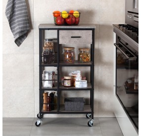 CARRELLO PORTA OGGETTI MOBILE CUCINA 50x37 H90 VERSA