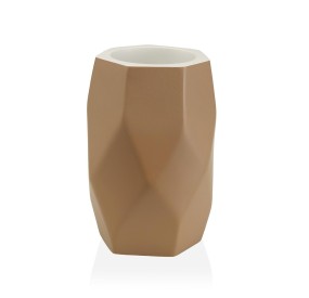 VERSA HEXAGON TOOTHBRUSH HOLDER BEIGE