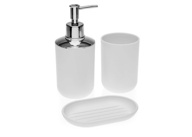 3PCS BATHROOM SET WHITE VERSA