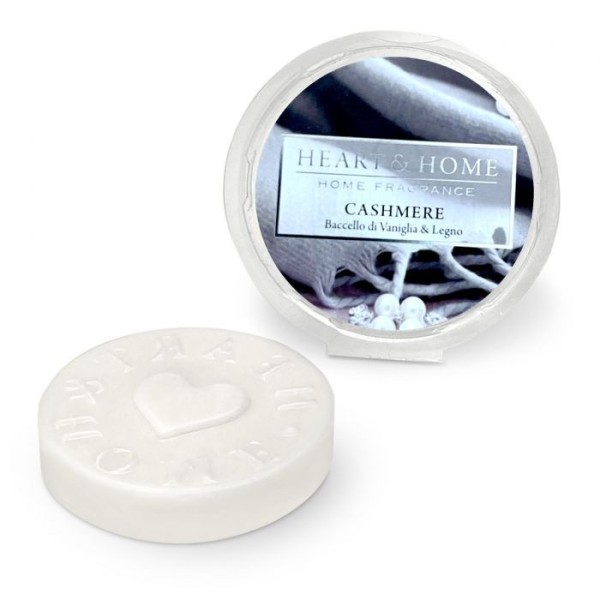 SCENTED CASHMERE POD BURNS HEART&HOME ESSENCES 100% SOY