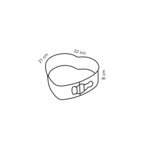 NON-STICK SPRINGHEART CAKE PAN 22x21 TESCOMA