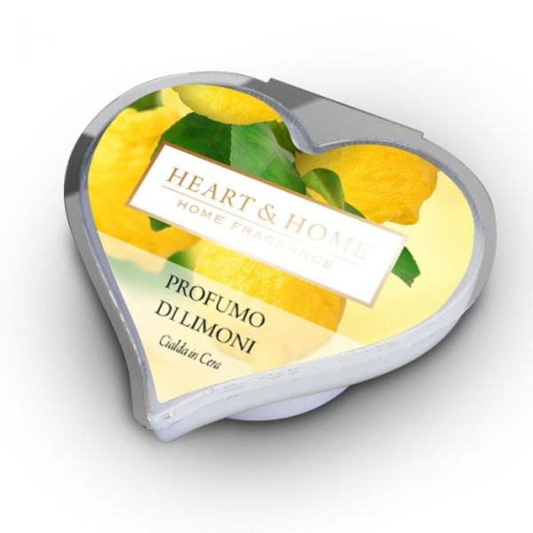 SCENTED POD LEMON FRAGRANCE BURN HEART&HOME ESSENCES 100% SOY